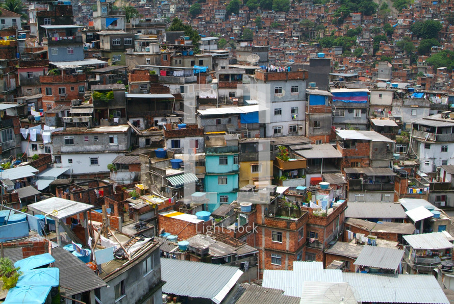 Brazilian Mountainside Favela 