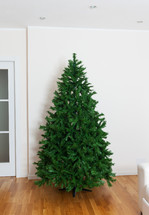 bare artificial Christmas tree
