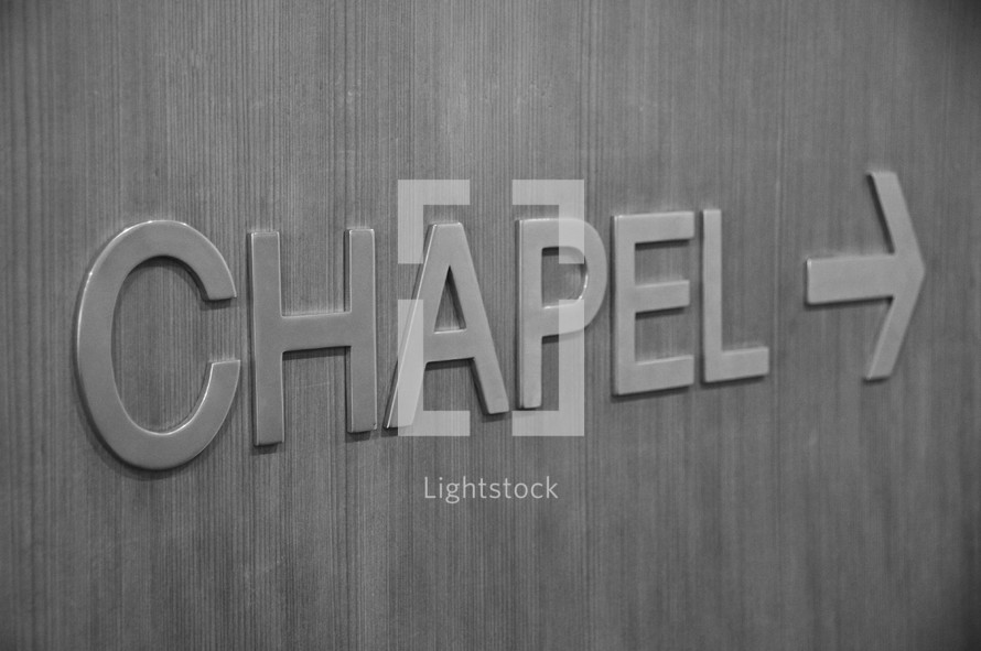 Chapel sign
