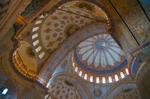 An exquisite rotunda in the Blue Mosque, Istanbul 