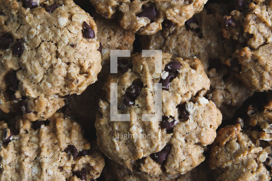 a closeup of cookies 