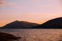 Sunset over the Scottish Highlands
