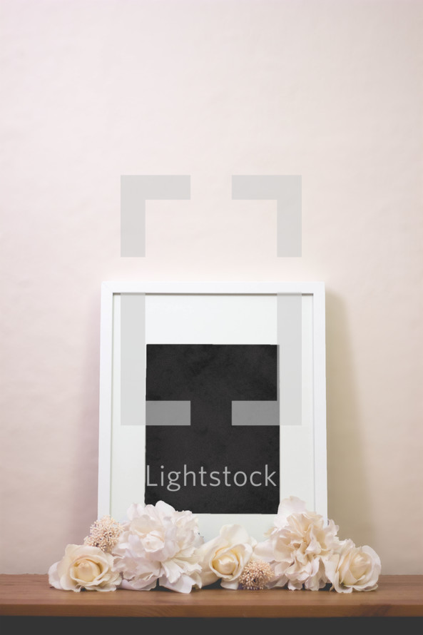 blank sign in a frame