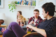 teens in discussion at a Bible study 