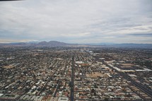 aerial view of Las Vegas