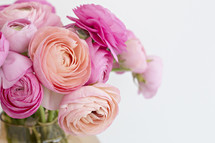 pink roses in vase 