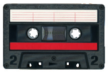 magnetic tape cassette transparent PNG