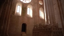 Interior of the monastery in Alcobaça, Portugal.