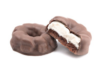 Marshmallow Filled Chocolate Covered Cookie