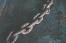 rusty chain links 
