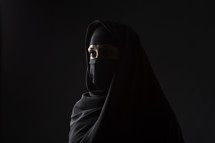 veiled Muslim woman 