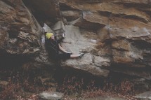 woman rock climber 