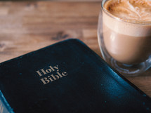 Bible and coffee 