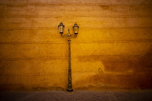 street lamp in Morocco 