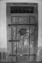 an old wood door 
