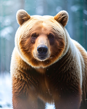 Generative AI image of a Bear in the Snow