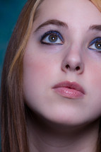 eyes of a teen girl 