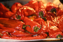 Cooked red peppers