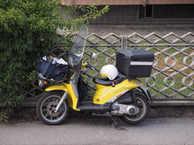 TURIN, ITALY - CIRCA SEPTEMBER 2018: Poste Italiane mail delivery motor bike