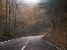 road down a mountain 