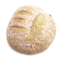 bread loaf on a white background 