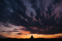 St Peter's Basilica silhouette 