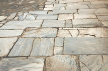 floor in ruins in Ephesus Turkey 