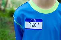 child of God name tag