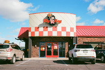 A Big Boy restaurant, shot on film.