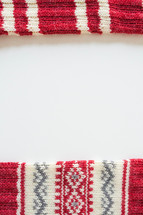 knit scarf border 