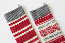 knit Christmas stockings 