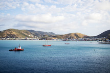 Boats on the water in St Maarten 