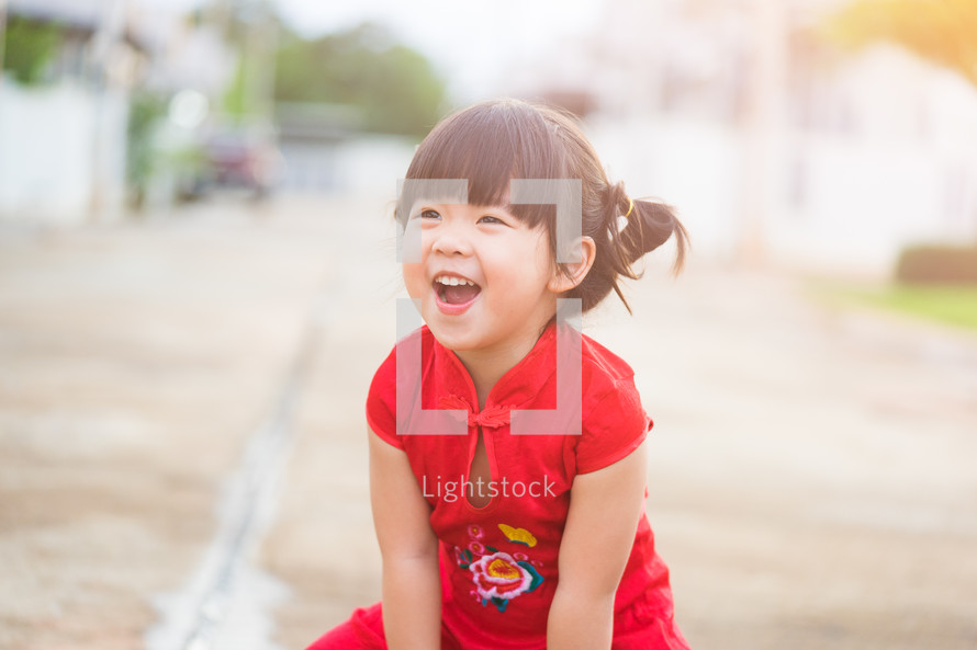 laughing little girl 
