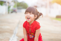 laughing little girl 