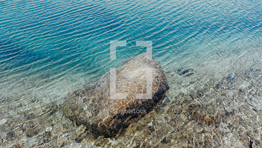 ripples in clear water 