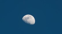 Moon in a blue sky 