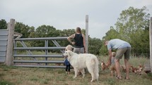 family on a farm 