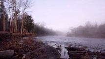 foggy river 