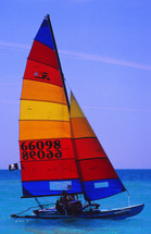 colorful sailboat 