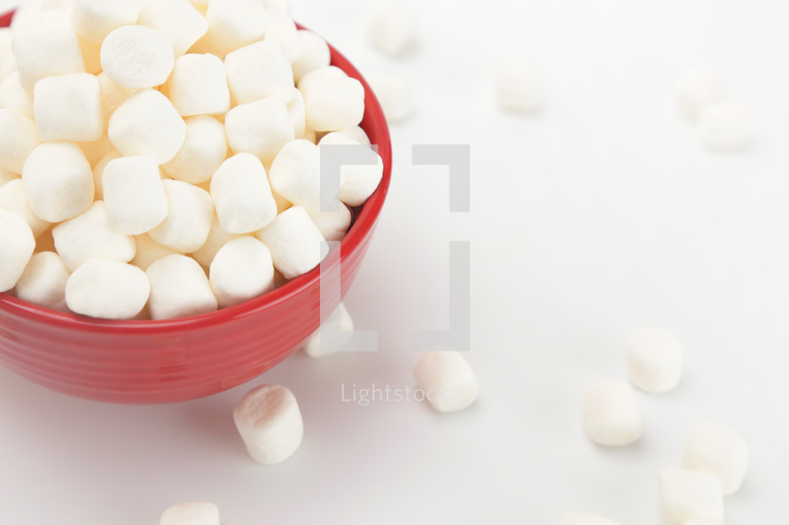 bowl of marshmallows 