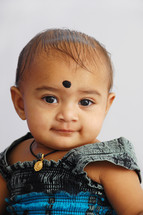toddler girl with a Bindi