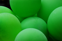 neon green balls 