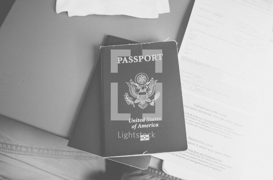 Passports and documents.