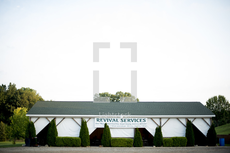 Revival services banner 