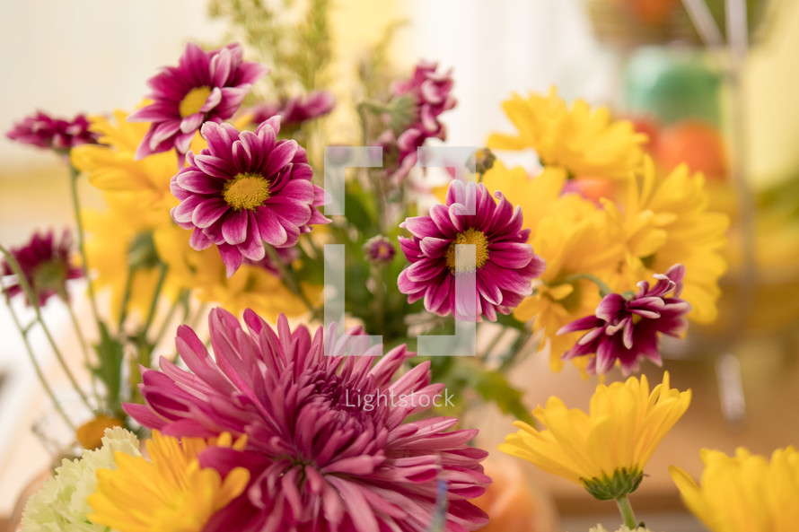 bouquet of flowers in a vase 