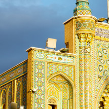 ornate exterior walls of a mosque 