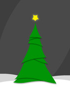 green Christmas tree