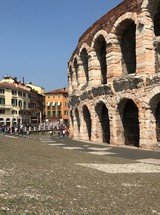 Coliseum walls in Italy 