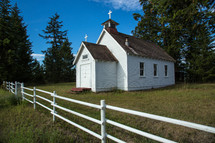 small white church 