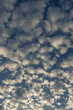 puffy clouds in the sky 